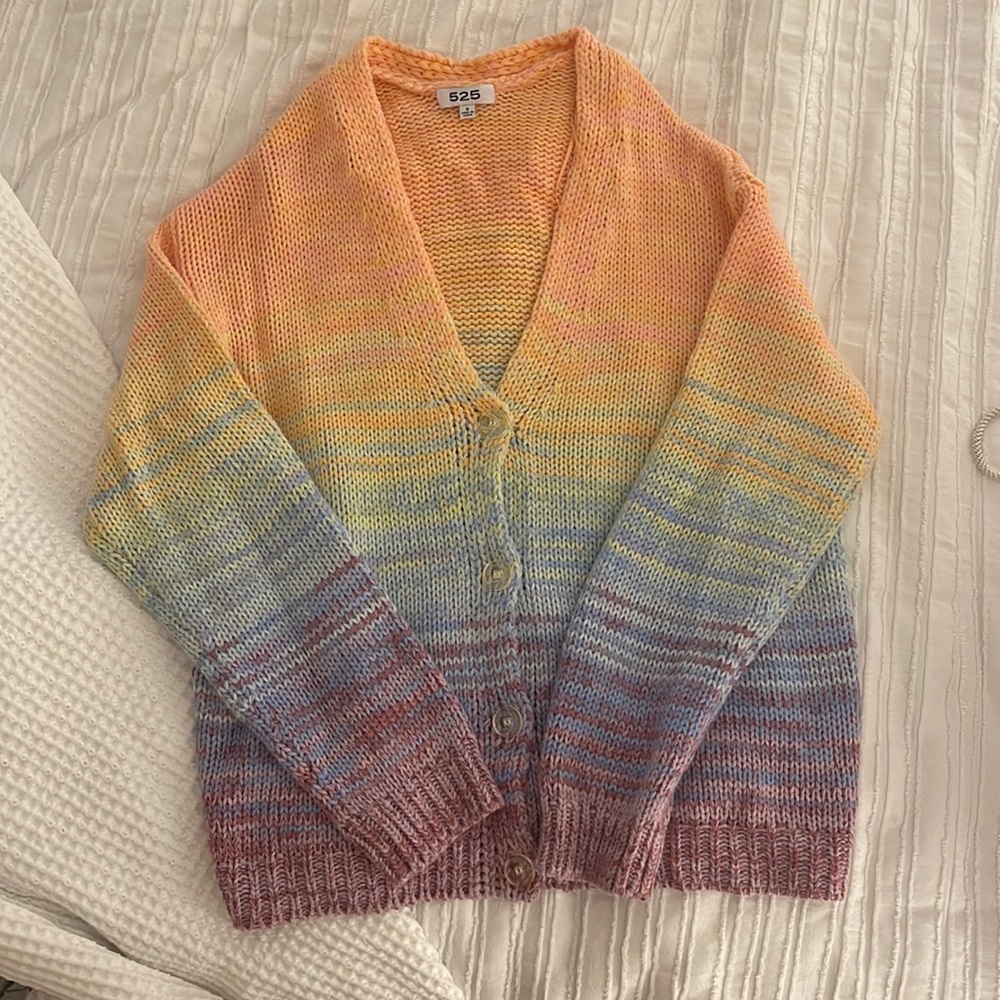 Rainbow cardigan from brand 525